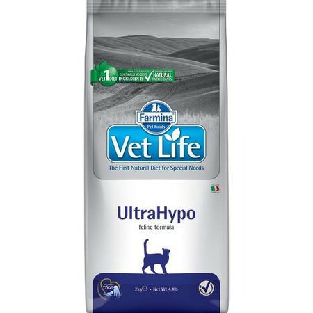 Farmina Vet Life Cat Ultrahypo ветеринарный диетический сухой корм для взрослых кошек с неблагоприятными реакциями на пищу  Превью