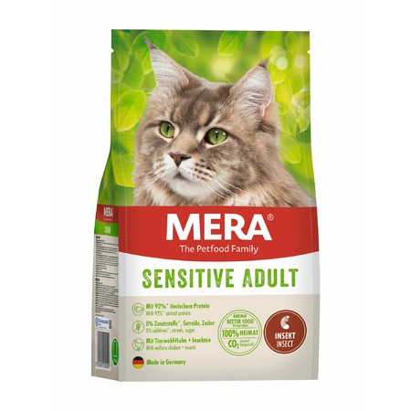 Mera Cats Sensitive Chicken & Insects сухой корм для кошек с чувствительным пищеварением, с белком насекомых - 400 г Основное Превью