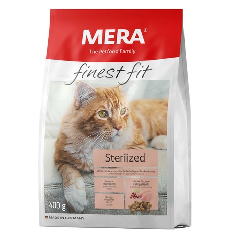 Сухой корм Mera Finest Fit Sterilized для стерилизованных кошек с курицей - 400 г Основное Превью