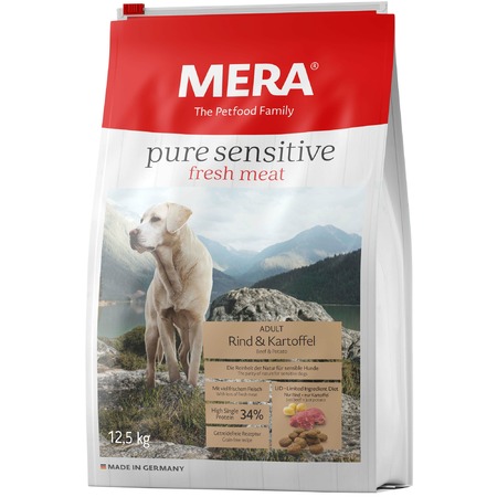 Сухой корм Mera Pure Sensitive Adult Rind & Kartoffel High Protein для взрослых собак с говядиной и картофелем  Превью