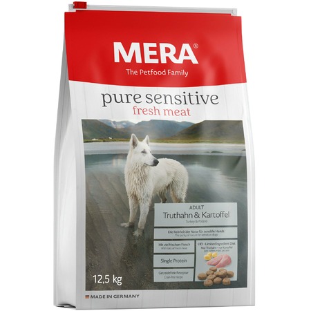 Сухой корм Mera Pure Sensitive Adult Truthahn & Kartoffel для взрослых собак с индейкой и картофелем Основное Превью