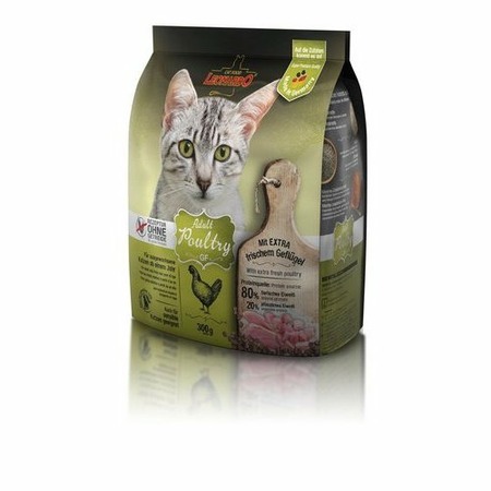 Сухой беззерновой корм Leonardo Adult Poultry GF для взрослых кошек с чувствительным пищеварением с птицей - 300 г  Превью