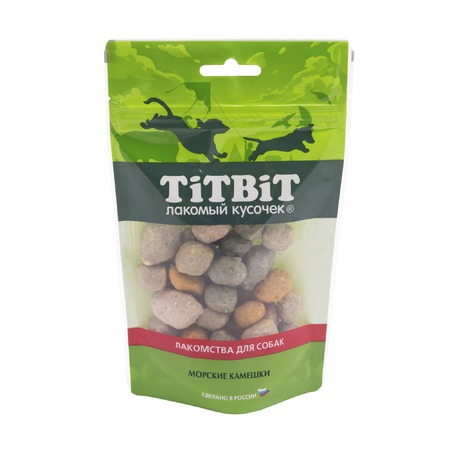 TiTBiT Драже мясное Морские камешки для собак, золотая коллекция - 110 г Основное Превью